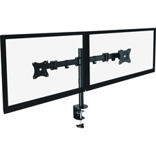 Lorell Desk Riser Double Monitor Arm