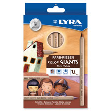 Dixon Lyra Color-Giants Skin Tone Colored Pencils