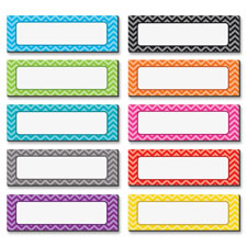 Teacher Created Res. Chevron Labels Magnet Accents