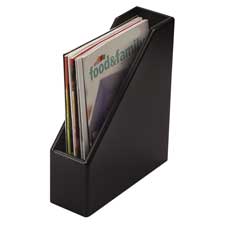 Rolodex Wood Tones Black Magazine File