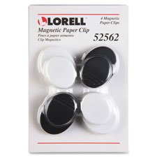 Lorell Plastic Cap Magnetic Paper Clips