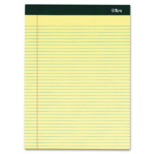 Tops Letr-Trim Perf. Narrow Ruled Canary Lgl Pads