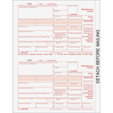 Tops 4-Part Continuous 1099 Misc. Forms